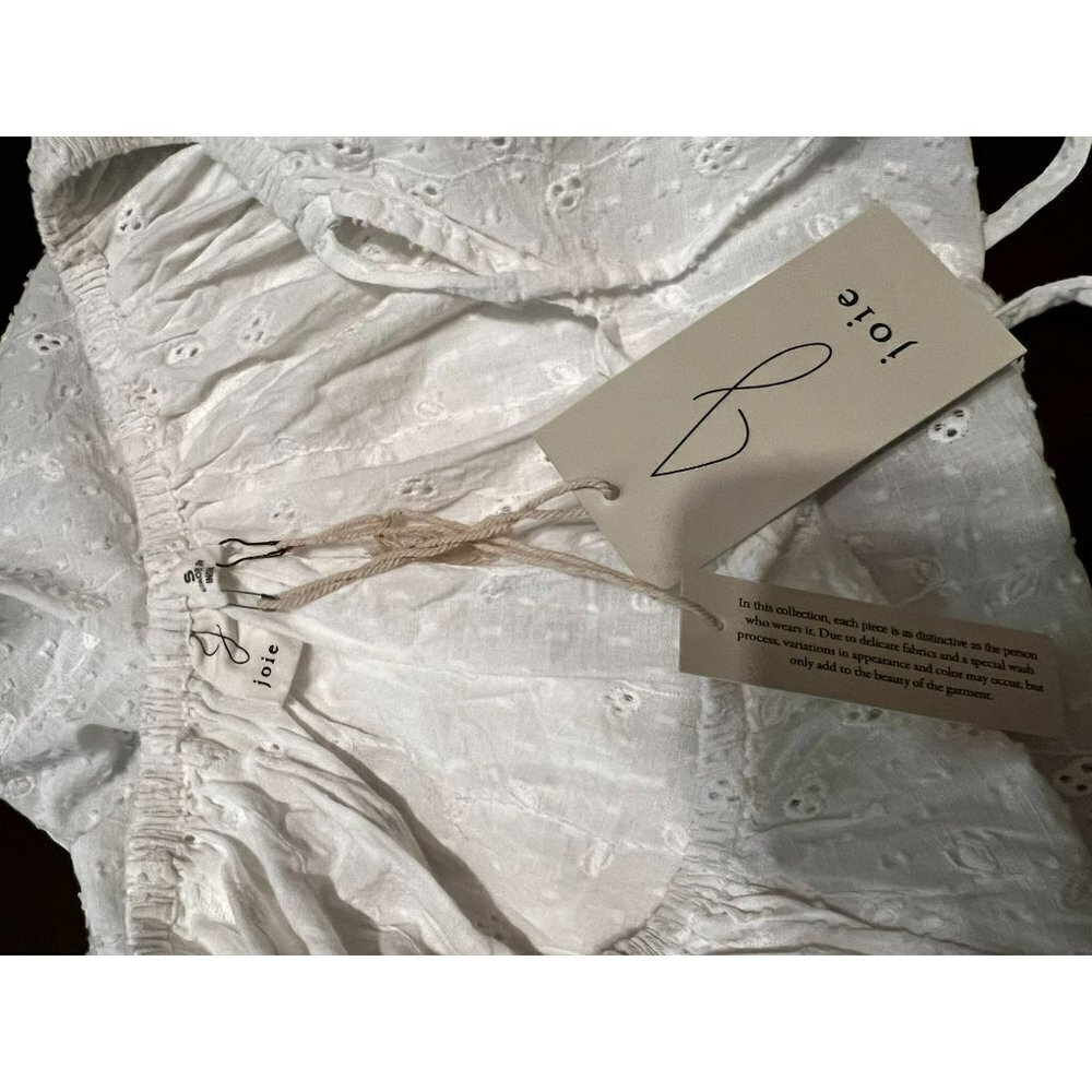 NWT Women's Joie White Eyelet Off Shoulder Top Size S - Picture 4 of 5
